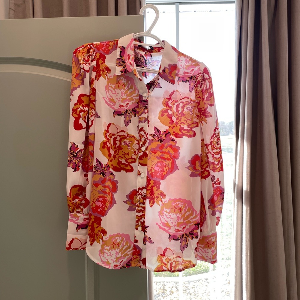 Floral Button-Up Shirt